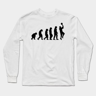 Basketball Evolution black Long Sleeve T-Shirt